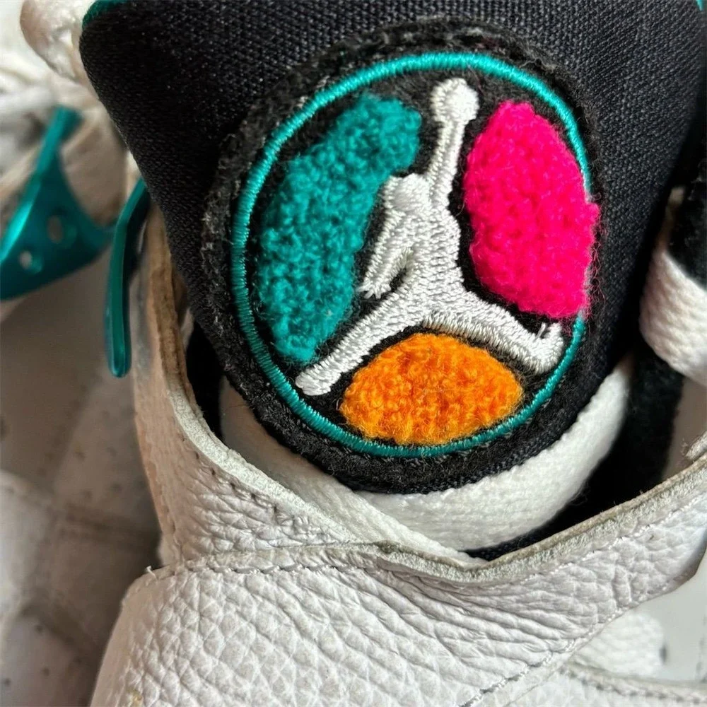 Nike Air Jordan 8 Retro 'South Beach' Kids Sneakers Size 7Y Multicolor‎